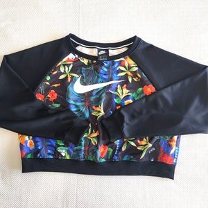 Nike Hyper Femme Print Cropped Sweatshirt